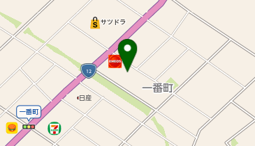 【予約制】Bounce ロッカーさつま江別一番町店保管場所の地図画像