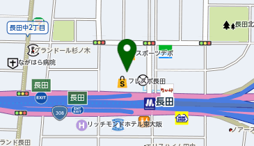 【予約制】Bounce ロッカー フレスポ長田 収納スポットの地図画像