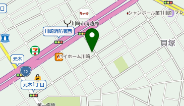 【予約制】Bounce セブンイレブン 川崎元木1丁目店 ロッカー 収納スポットの地図画像