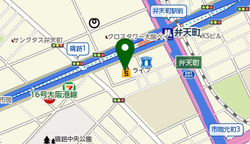 【予約制】Bounce ロッカーライフ弁天町収納スポットの地図画像