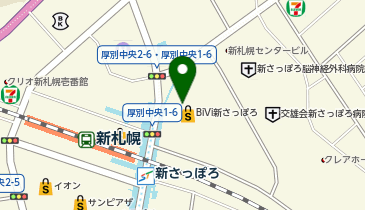 【予約制】Bounce ロッカーBiVi新札幌預かりスポットの地図画像