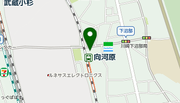 【予約制】Bounce セブンイレブン 川崎向河原駅前店 ロッカー 収納スポットの地図画像