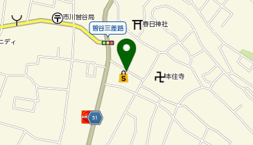 【予約制】Bounce ロッカー ビッグ・エー 市川曽屋店 収納スポットの地図画像