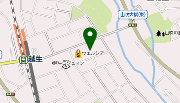 【予約制】Bounce ロッカー ウエルシア越生店 収納スポットの地図画像