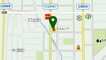 【予約制】Bounce ロッカー ウエルシア名古屋法華西町店 収納スポットの地図画像