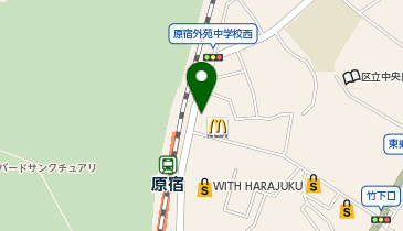 【予約制】Bounce 原宿駅構内保管場所の地図画像