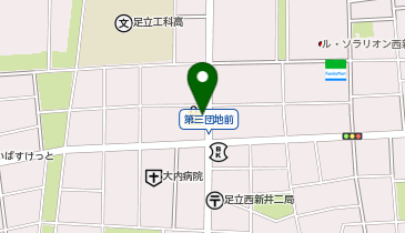 【予約制】Bounce ロッカー ビッグ・エー 足立西新井店 収納スポットの地図画像