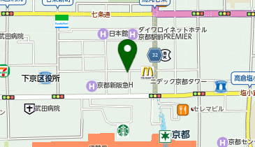 【予約制】Bounce 下京区収納スポットの地図画像