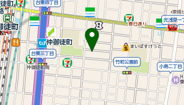 【予約制】Bounce ロッカー ヤマト運輸 台東4丁目センター 保管場所の地図画像