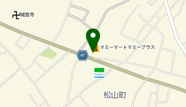 【予約制】Bounce ロッカー マミーマート 松山町店 収納スポットの地図画像