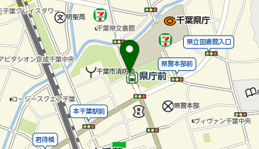 【予約制】Bounce 千葉都市モノレール 県庁前駅 ロッカー 収納スポットの地図画像