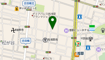 【予約制】Bounce ロッカー ヤマト運輸 西浅草センター 保管場所の地図画像