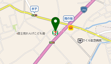 【予約制】Bounce ロッカー セブンイレブン 富士見市岡野坂店 保管場所の地図画像