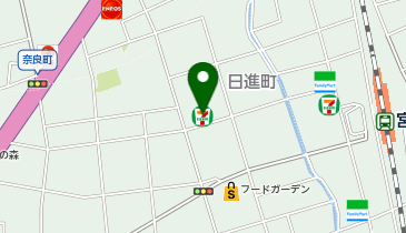 【予約制】Bounce ロッカー セブンイレブン さいたま日進3丁目店 保管スポットの地図画像