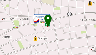 【予約制】Bounce ロッカー セブンイレブン 大田区本羽田1丁目店 保管スポットの地図画像