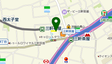 【予約制】Bounce セブンイレブン世田谷キャロットタワー店のロッカー保管場所の地図画像