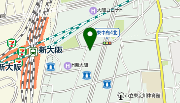 【予約制】Bounce Locker Yamato Transport Shin-Osaka Station East Exit Center Storage Spotの地図画像