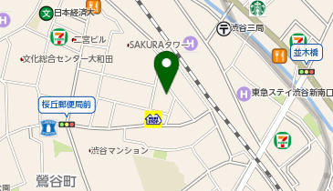 【予約制】Bounce 渋谷駅西口の荷物預かり所の地図画像