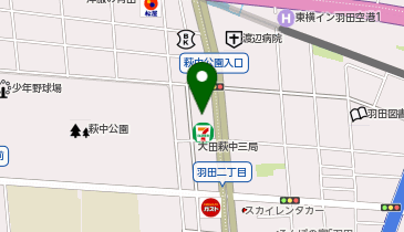 【予約制】Bounce ロッカー セブンイレブン 大田区萩中3丁目店 保管スポットの地図画像