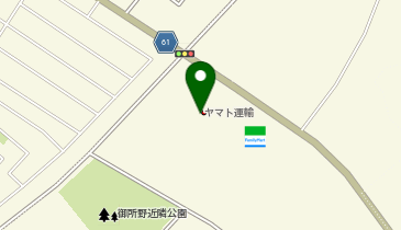 【予約制】Bounce ロッカー ヤマト運輸 秋田御所野センター 保管場所の地図画像