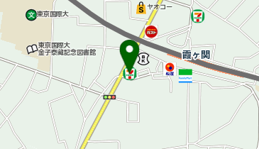 【予約制】Bounce ロッカー セブンイレブン 川越霞ヶ関1丁目店 保管場所の地図画像