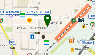 【予約制】Bounce セブンイレブン ミューザ川崎店 ロッカー 収納場所の地図画像