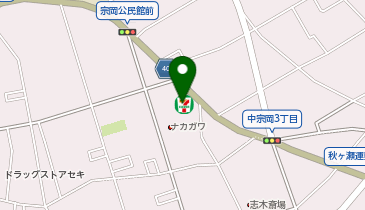 【予約制】Bounce ロッカー セブン-イレブン 志木中宗岡店 お預かりスポットの地図画像