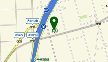 【予約制】Bounce ロッカー セブンイレブン 八潮大曽根南店 保管場所の地図画像