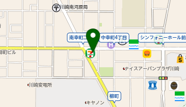 【予約制】Bounce セブンイレブン 川崎柳町東店 ロッカー 収納スポットの地図画像