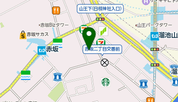 【予約制】Bounce 赤坂駅2番出口付近の保管場所の地図画像