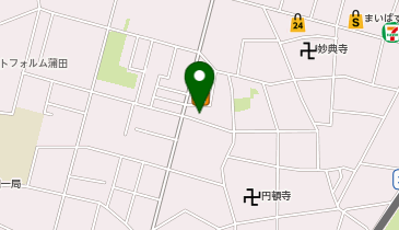 【予約制】Bounce ロッカー セブンイレブン 鎌田2丁目東邦医科大学通り店 収納スポットの地図画像