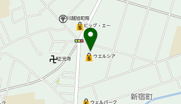 【予約制】Bounce ロッカー ウエルシア川越新宿店 収納スポットの地図画像