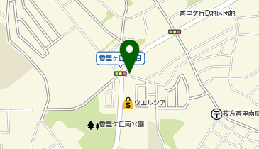 【予約制】Bounce ロッカー ウエルシア枚方香里ヶ丘店保管場所の地図画像