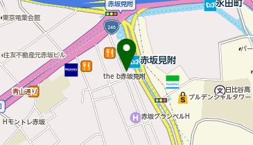 【予約制】Bounce ビッグエコー赤坂見附本店保管場所の地図画像