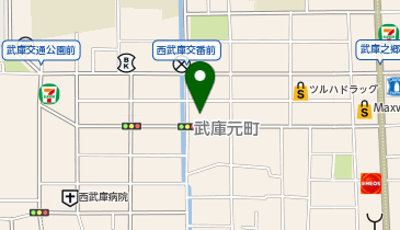 【予約制】Bounce ロッカー ウエルシア尼崎向元町店保管場所の地図画像