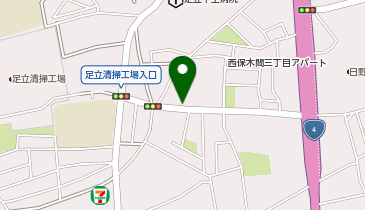 【予約制】Bounce ロッカー ヤマト運輸 西保木間センター 保管場所の地図画像