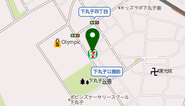 【予約制】Bounce ロッカー セブンイレブン 大田区下丸子4丁目店 お預かりスポットの地図画像