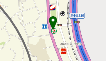 【予約制】Bounce ロッカー セブンイレブン 横浜磯子中原一丁目店 お預かりスポットの地図画像