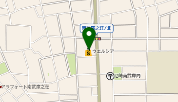 【予約制】Bounce ロッカー ウエルシア尼崎南武庫之荘店保管場所の地図画像