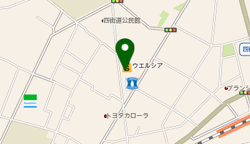【予約制】Bounce ロッカー ウエルシア四街道津の森店保管場所の地図画像