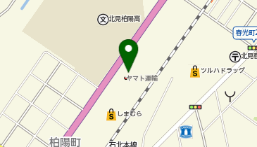 【予約制】Bounce ロッカー ヤマト運輸 北見中央センター 保管場所の地図画像