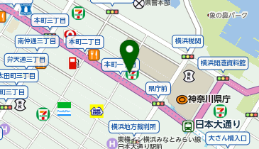 【予約制】Bounce ロッカー セブンイレブン 横浜県庁前預かりスポットの地図画像