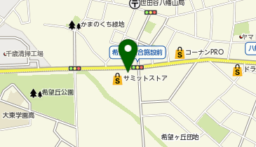 【予約制】Bounce ロッカーサミット世田谷船橋店 収納スポットの地図画像