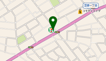 【予約制】Bounce セブンイレブン さいたま芝原店 ロッカー 保管場所の地図画像