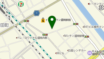 【予約制】Bounce コインロッカー イオンタウン盛岡駅 収納スポットの地図画像