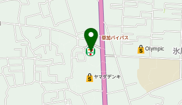 【予約制】Bounce セブンイレブン 草加谷塚バイパス店 ロッカー 保管場所の地図画像