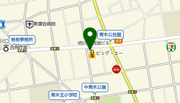 【予約制】Bounce ロッカー ビッグ・エー 中青木店 収納スポットの地図画像