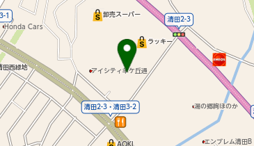 【予約制】Bounce ロッカーさつま清田2条店保管場所の地図画像
