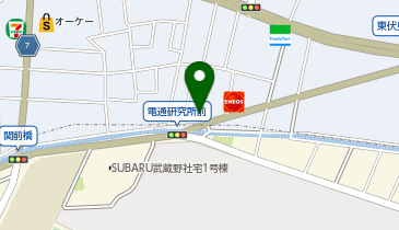 【予約制】Bounce ヤマト運輸武蔵野中央センターロッカー保管場所の地図画像