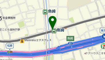 【予約制】Bounce ロッカー 阪神電鉄 魚崎駅 収納スポットの地図画像